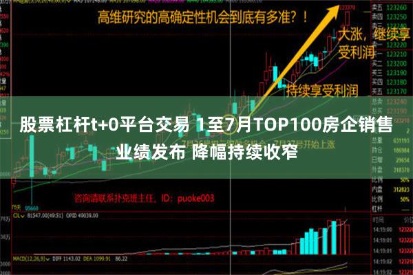 股票杠杆t+0平台交易 1至7月TOP100房企销售业绩发布 降幅持续收窄