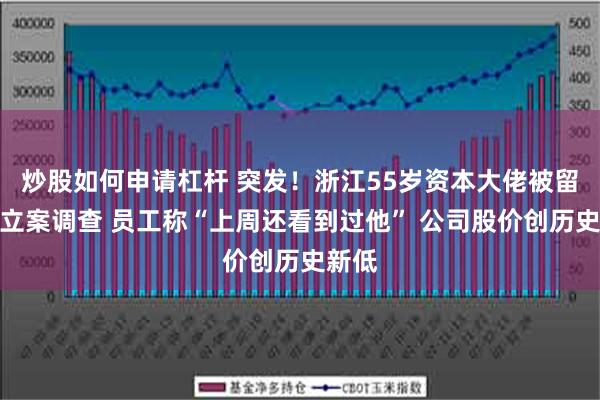 炒股如何申请杠杆 突发！浙江55岁资本大佬被留置、立案调查 员工称“上周还看到过他” 公司股价创历史新低