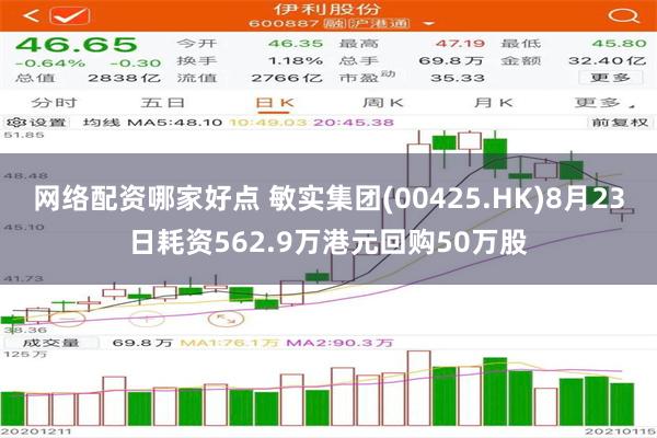 网络配资哪家好点 敏实集团(00425.HK)8月23日耗资562.9万港元回购50万股