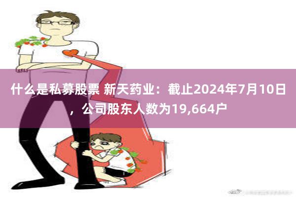 什么是私募股票 新天药业：截止2024年7月10日，公司股东人数为19,664户