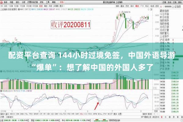 配资平台查询 144小时过境免签，中国外语导游“爆单”：想了解中国的外国人多了