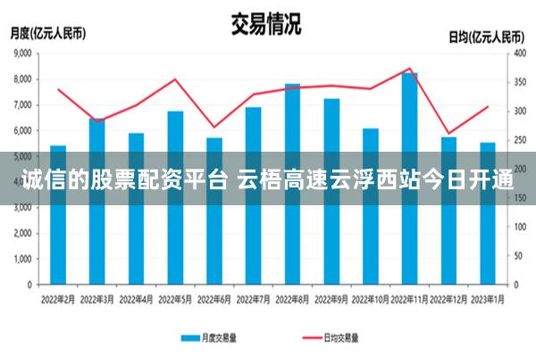 诚信的股票配资平台 云梧高速云浮西站今日开通