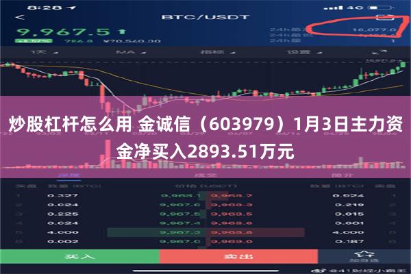 炒股杠杆怎么用 金诚信（603979）1月3日主力资金净买入2893.51万元