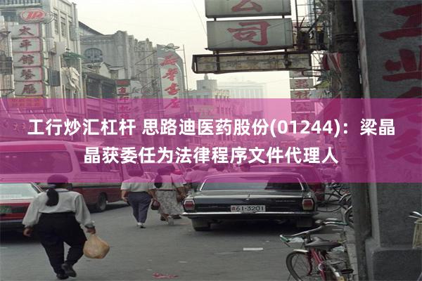 工行炒汇杠杆 思路迪医药股份(01244)：梁晶晶获委任为法律程序文件代理人